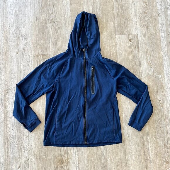 Member's Mark Jackets & Blazers - Unisex Member's Mark Blue Luxe Full Zip Hoodie - S